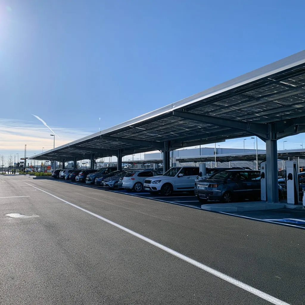 Ombrière photovoltaïque de parking