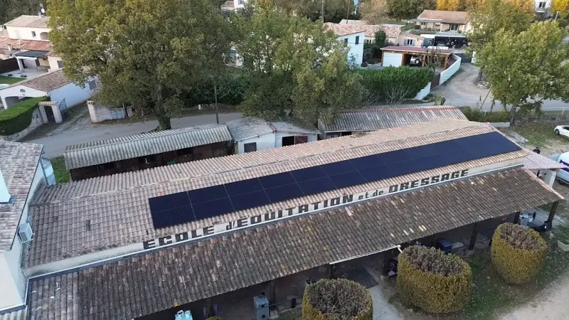 Nice · centre équestre · 9 kWc · 6 kWh